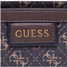 Produktbild Guess Vezzola, Textile Crossbody Bag, Dark Brown, 19 x 24 x 2cm, For Men