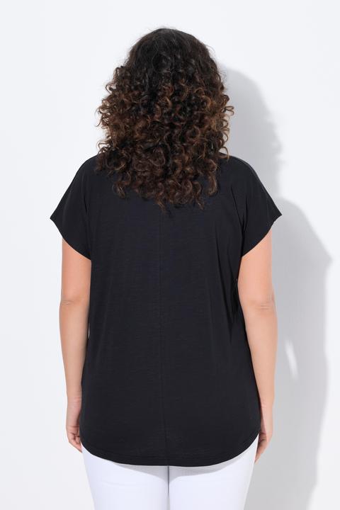 Produktbild Ulla Popken T-Shirt, Metallic-Tiermotiv, Oversized, Rundhals, Halbarm (60)