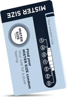 Immagine prodotto Mister Size Condom Sizer" Determina subito la taglia del tuo preservativo (inglese) (1 pz.)