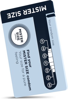 Actual product image Mister Size Condom Sizer" Determine your condom size now (English) (1 pcs.)