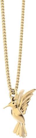 MTM Humming Bird Necklace (18k Gold, Brass, 43 cm)