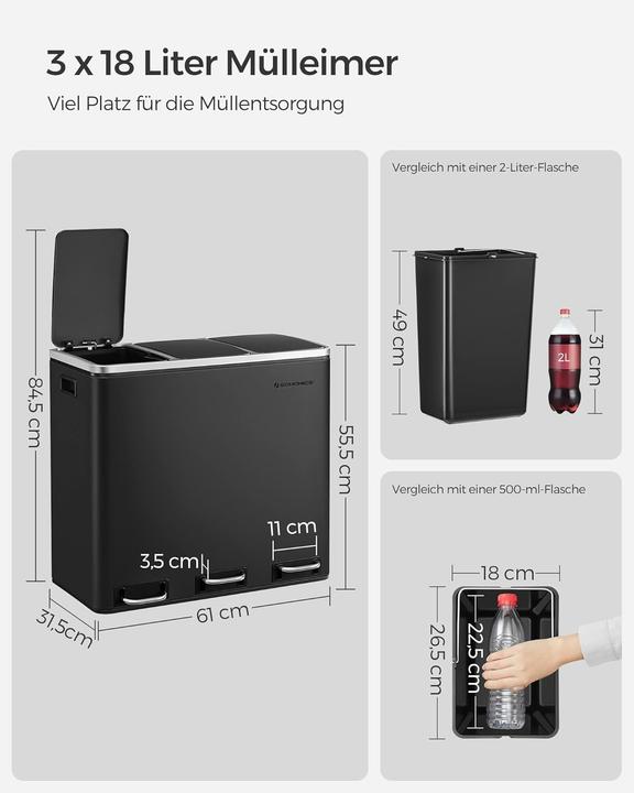 Actual product image Songmics Rubbi (18 l)