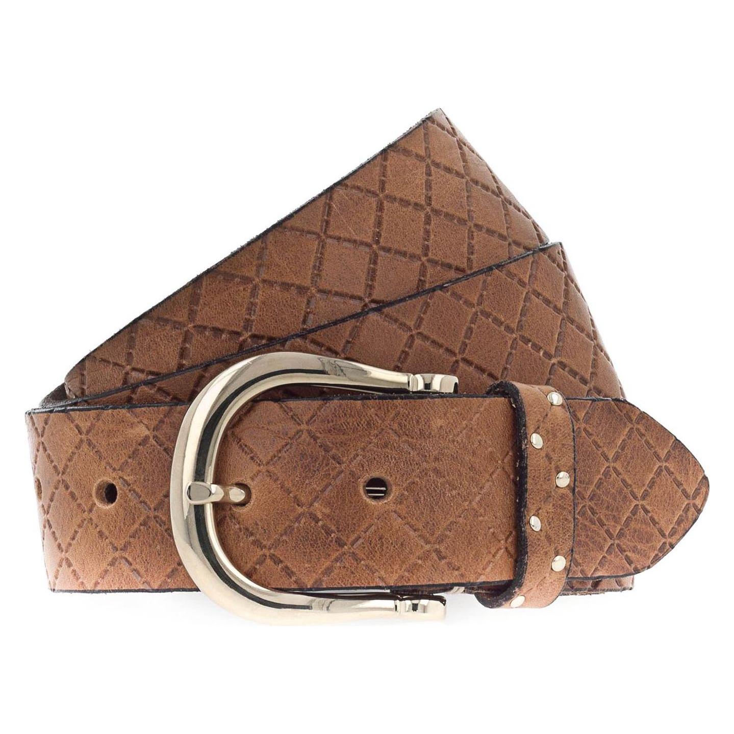 B.Belt, Damen, Gürtel, Liana Gold Belt, Braun