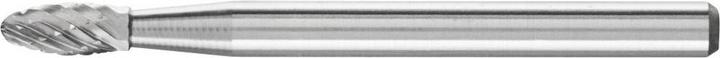Produktbild Pferd Hartmetallfrässtift flammenförmig 3x7 mm Schaft ø 3 mm Zahnung 3 PLUS für universellse Anwendungen