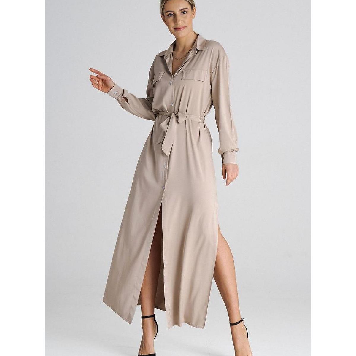 Figl, Damen, Kleider, Alltagskleid model, Beige, (L)