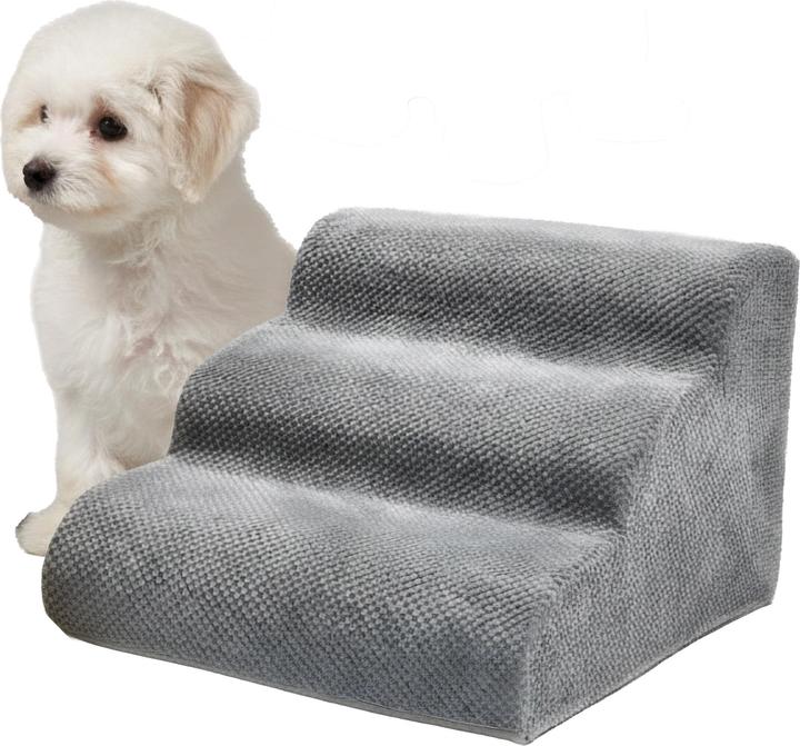 Actual product image Relaxdays Hundetreppe mit 3 Stufen (Cat, Dog, Washable)