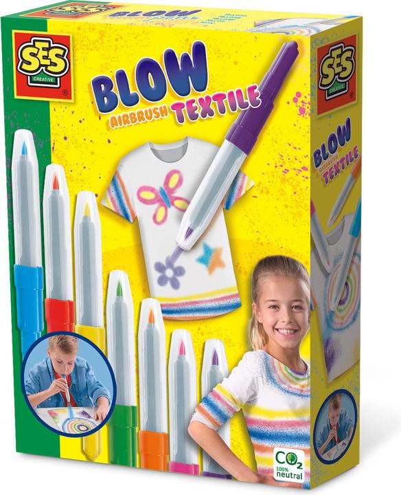 Ses Creative Blow airbrush Pens - Textile (7x)