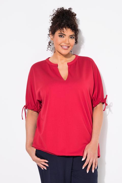 Immagine prodotto Ulla Popken Felpa dal taglio oversize con scollo a tunica e mezze maniche (50, 52)