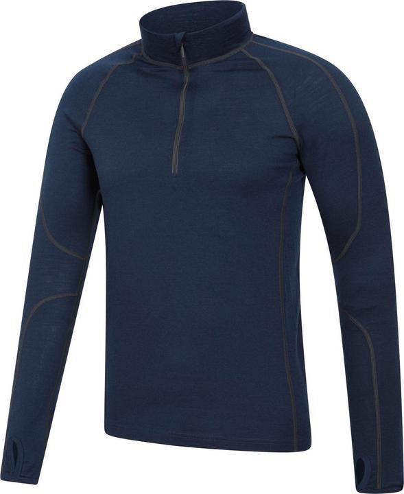 Actual product image Mountain Warehouse Mens Asgard III Merino Wool Thermal Top (XS)