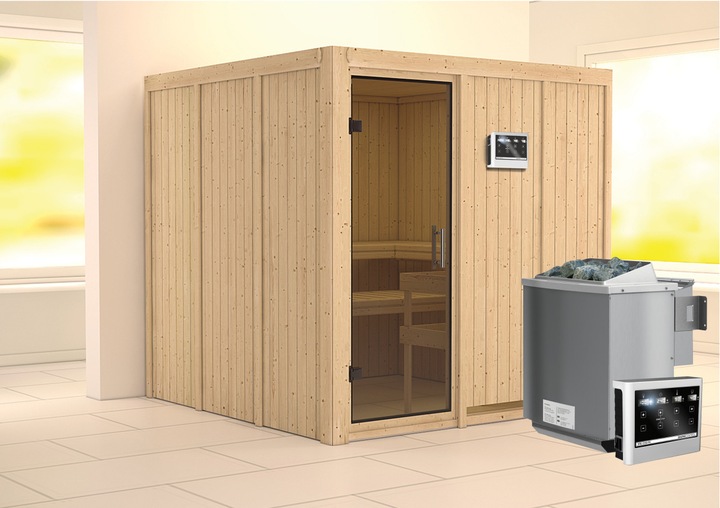 Actual product image Karibu Rodin without roof rim (9 KW Bio external control)