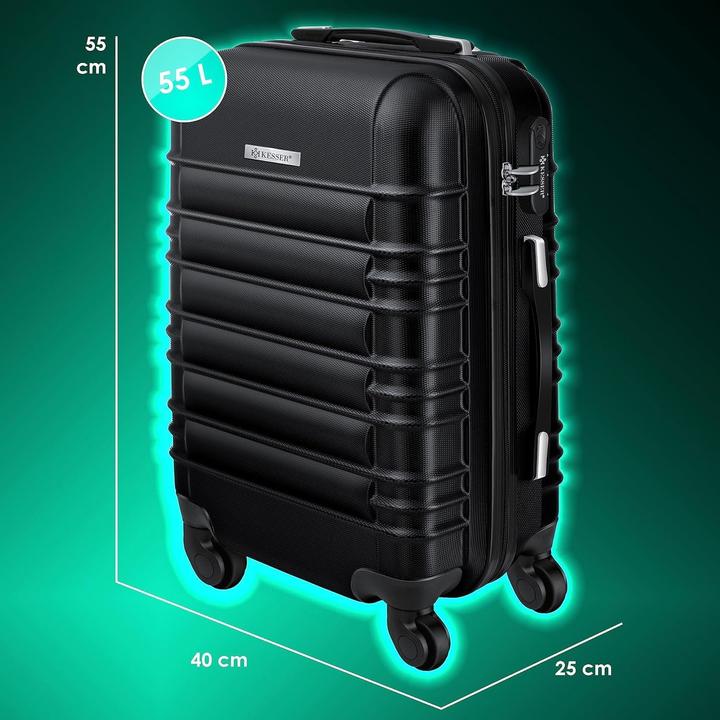 Produktbild Kesser Handgepäck Koffer mit Kofferwaage & Zahlenschloss (55 l)