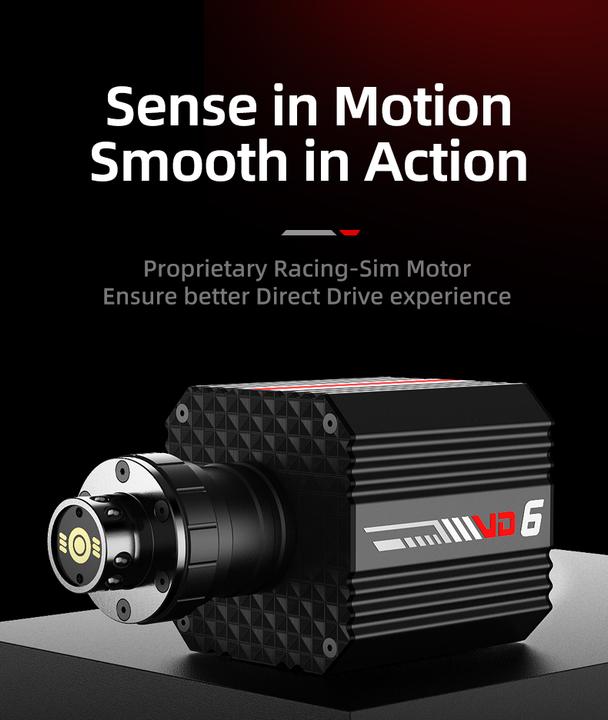 Actual product image PXN VD6 steering wheel base (PC Windows) (PC)