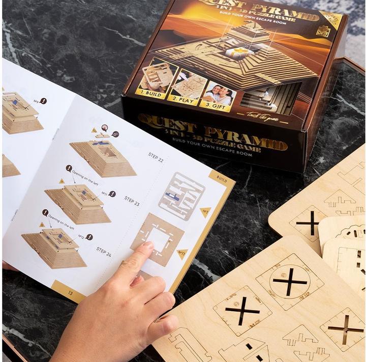 Produktbild Escape Welt Quest Pyramide - Rätselbox Bausatz (Deutsch)