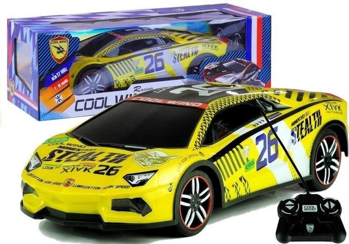 Lean Toys Remote Control Sports Car R/C Remote Yellow