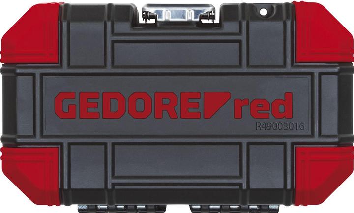 Actual product image Gedore Red red Socket spanner set, 16-piece, With reversible ratchet, ratchet, socket spanner, 1/4"