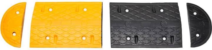 Image du produit vidaXL Bodenschwelle Gelb & 129 x 32,5 x 4 cm Gummi