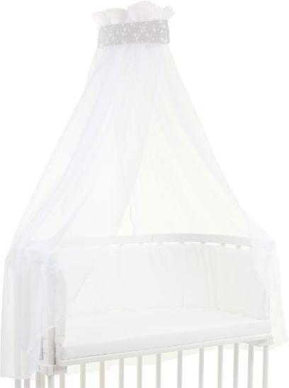 Actual product image Tobi babybay canopy pearl grey/stars white