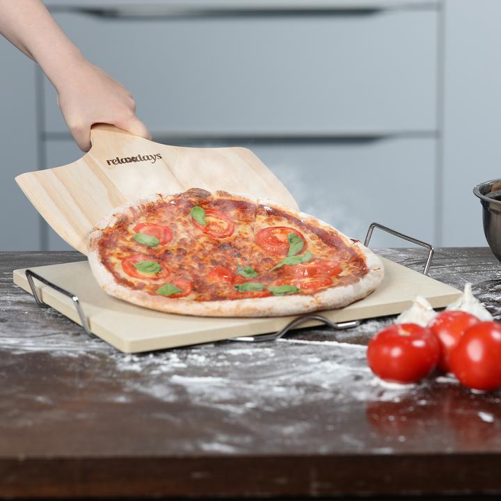 Actual product image Relaxdays Pizza stone set