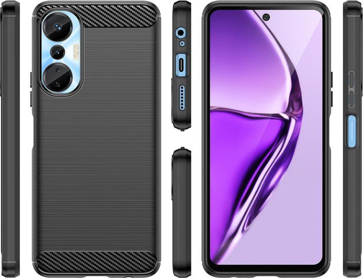 Image du produit Hurtel Housse carbone pour Infinix Hot 20S housse carbone en silicone flexible noir (Infinix Hot 20)