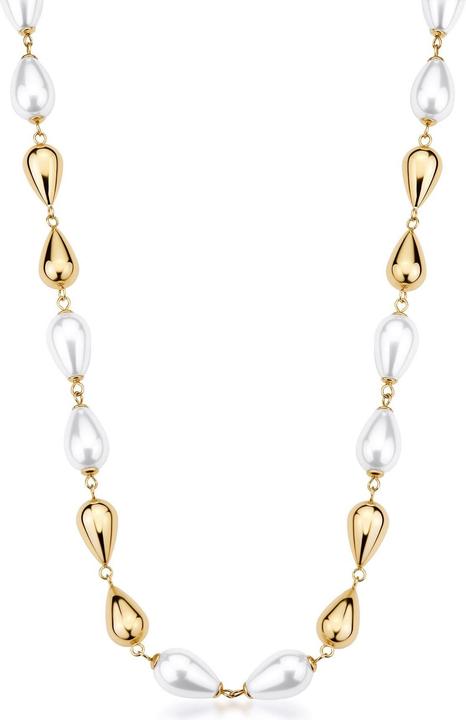 Brosway - Elegant gold-plated necklace with synthetic pearls Perfect BPC71