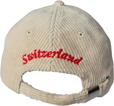 Produktbild CreaDiva Cord Cap mit Schweizerkreuz (One Size)