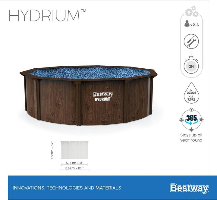 Image du produit Bestway Hydrium (Ø 550 x 130 cm)