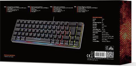 Actual product image Deltaco Gaming TKL Gaming Keyboard membrane (CH, Cable)