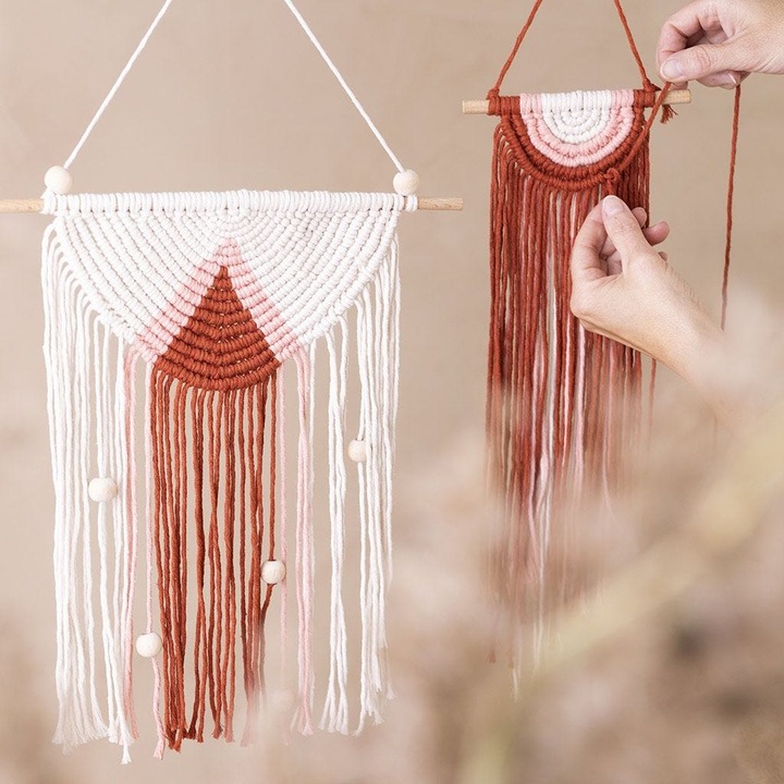 Produktbild Creativ Company Baumwollgarn Macramé Kordel Rot (198 m)