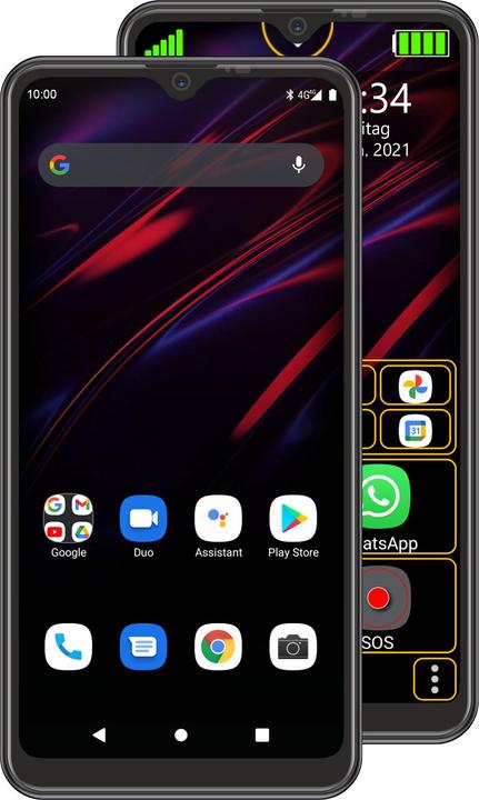 Produktbild Bea-Fon M6s Schwarz (32 GB, Schwarz, 6.26", Dual SIM, 4G)