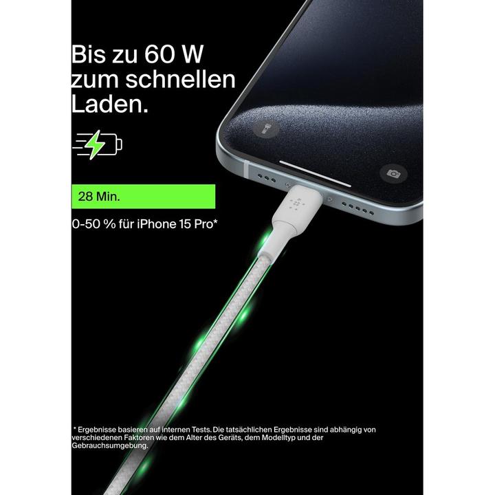 Productafbeelding Belkin USB C - USB C (2 m, USB 2.0, 60 W)