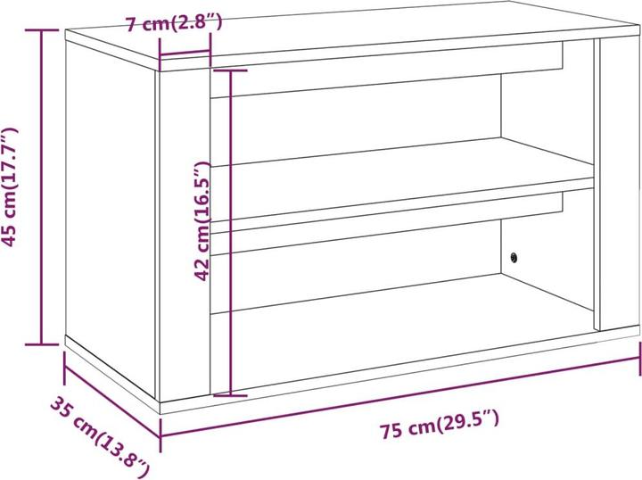 Produktbild VidaXL Simone (75 x 35 x 45 cm)