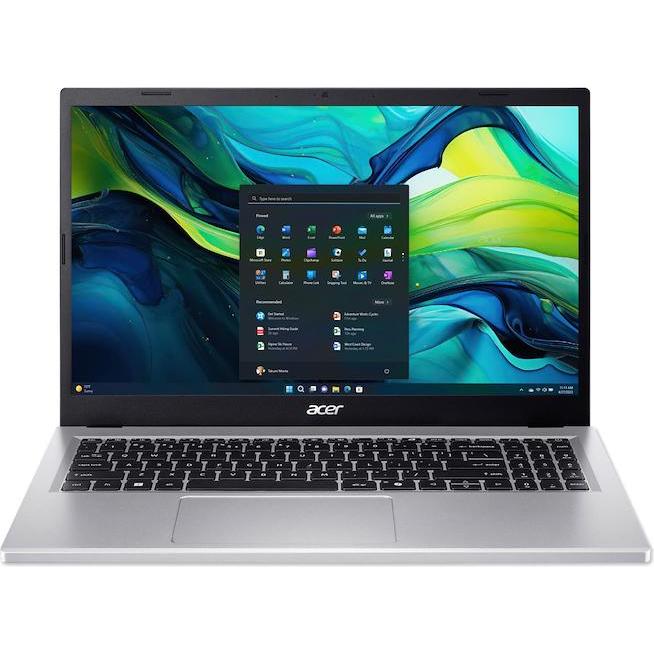 Acer Aspire Go 15 (15.60", Intel Core i5-1334U, 16.38 GB, 512 GB, Eng. Int.), Notebook, Silber