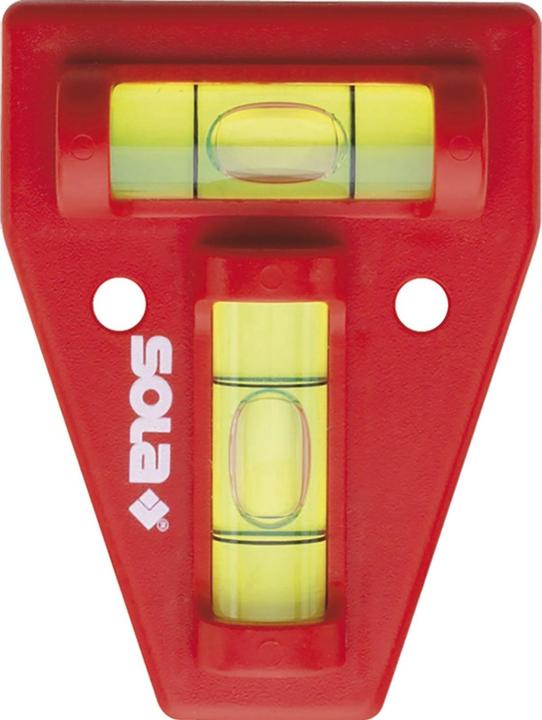 Actual product image Sola K5 Cross spirit level with 2-axis levelling, small spirit level, red (60 cm)