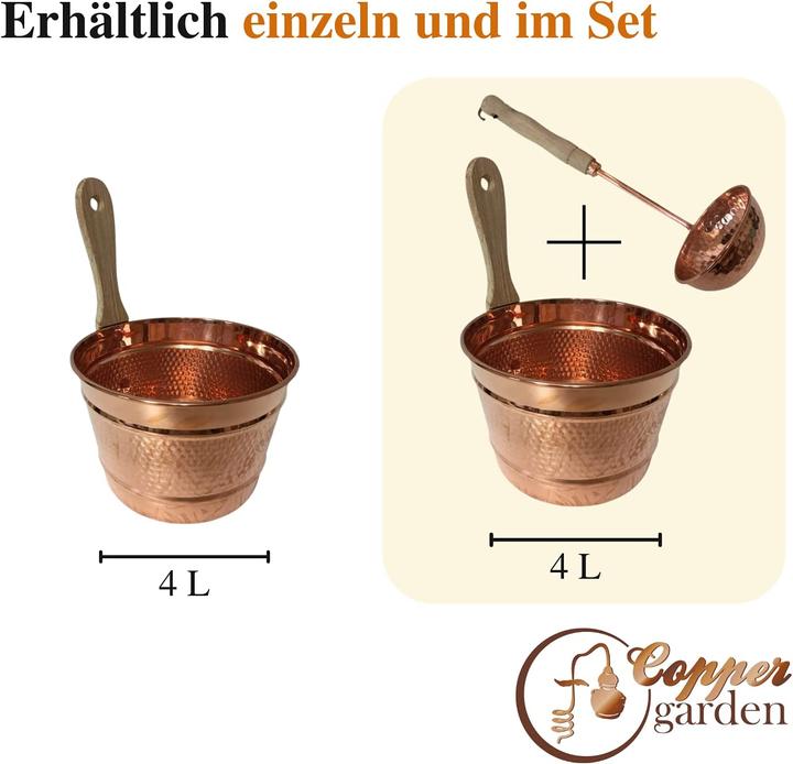 Produktbild Copper Garden Set Eimer & Kelle