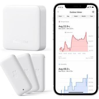 SwitchBot Smart Bundle, Thermometer + Hygrometer, Weiss