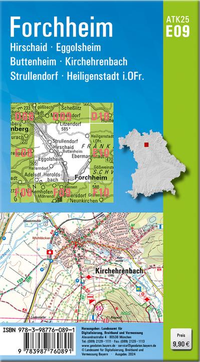 Produktbild ATK25-E09 Forchheim (Amtliche Topograph