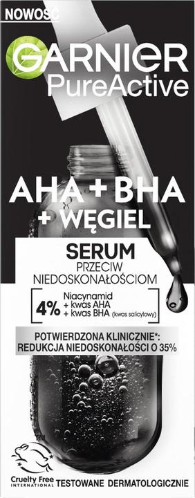 Immagine prodotto Garnier Siero Attivo Puro contro le Imperfezioni Aha + Bha + Carbone 30Ml (30 ml)