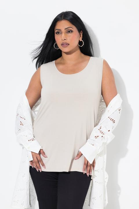 Produktbild Ulla Popken Top, Rundhals, Classic, Stretch, breite Träger, ärmellos (42, 44)