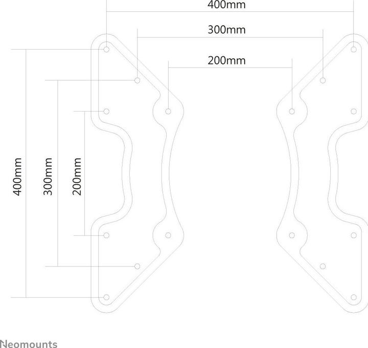 Actual product image Neomounts Fpma-Vesa440 (Ceiling, Wall, 60", 35 kg)