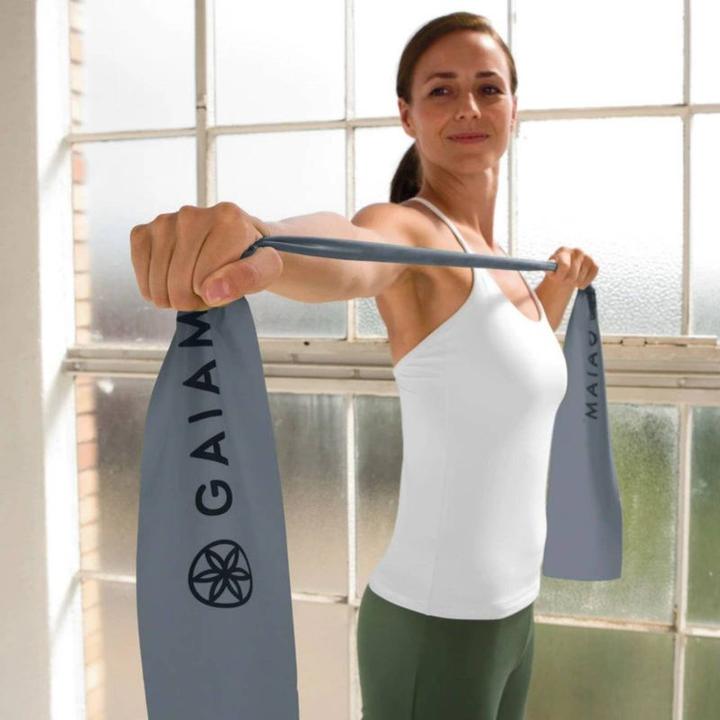 Produktbild Gaiam Fitnessband Restore Strength & Flexibility Kit (1.52 m, Leicht, Mittel, Stark)