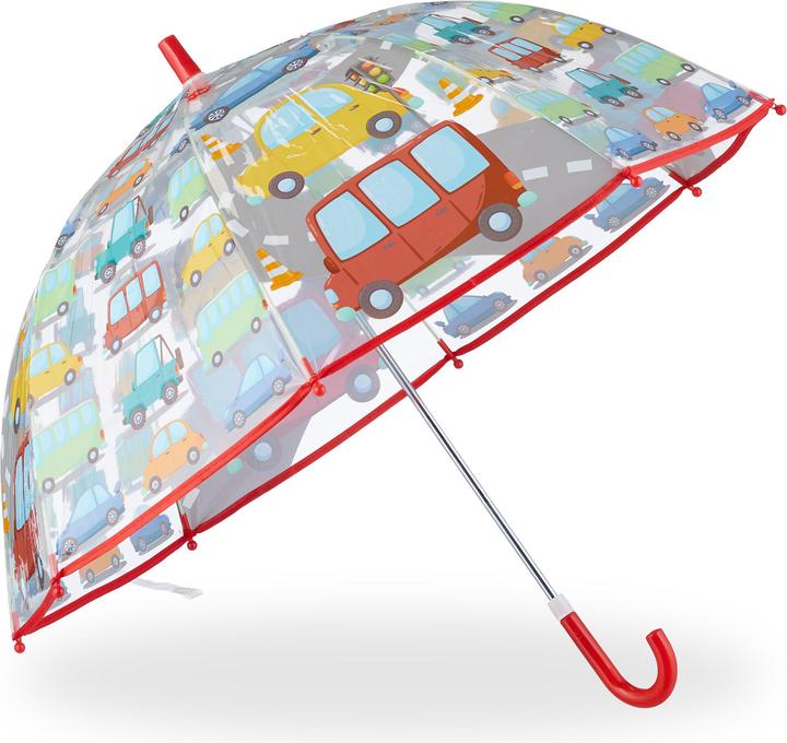 Produktbild Relaxdays Kinder Regenschirm "Autos"