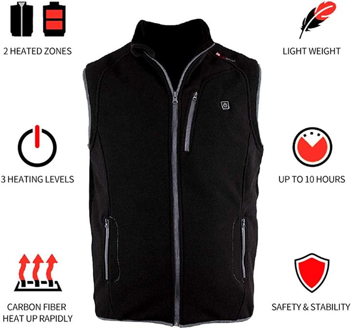 Immagine prodotto Prosmart Gilet riscaldato, nero XL (XL)