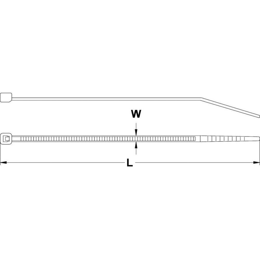 Thumbnail - Tru Components, Kabelbinder, Standard-Kabelbinder (Kunststoffkabelbinder, 160 mm, 100 Stk.)