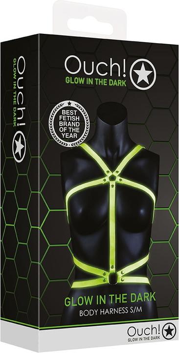 Actual product image Ouch! Body Harness - Glow in the Dark