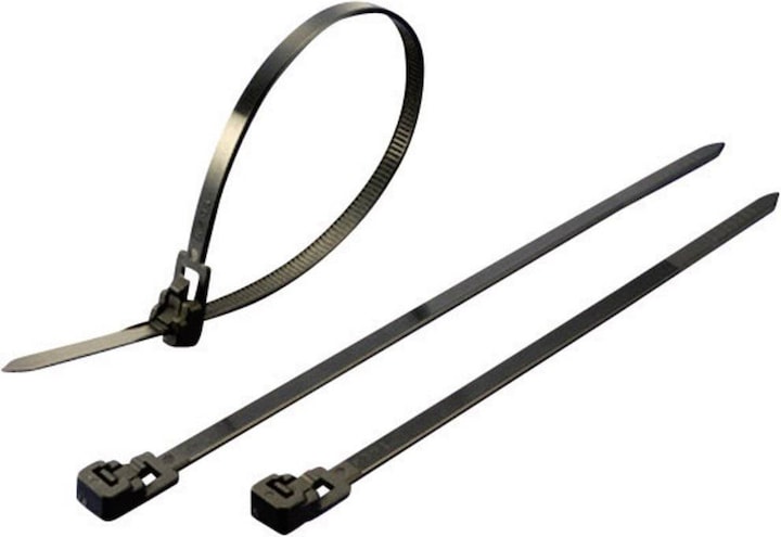 Produktbild Tru Components Wiederöffnungsbinder (Kunststoffkabelbinder, 300 mm, 100 Stk.)