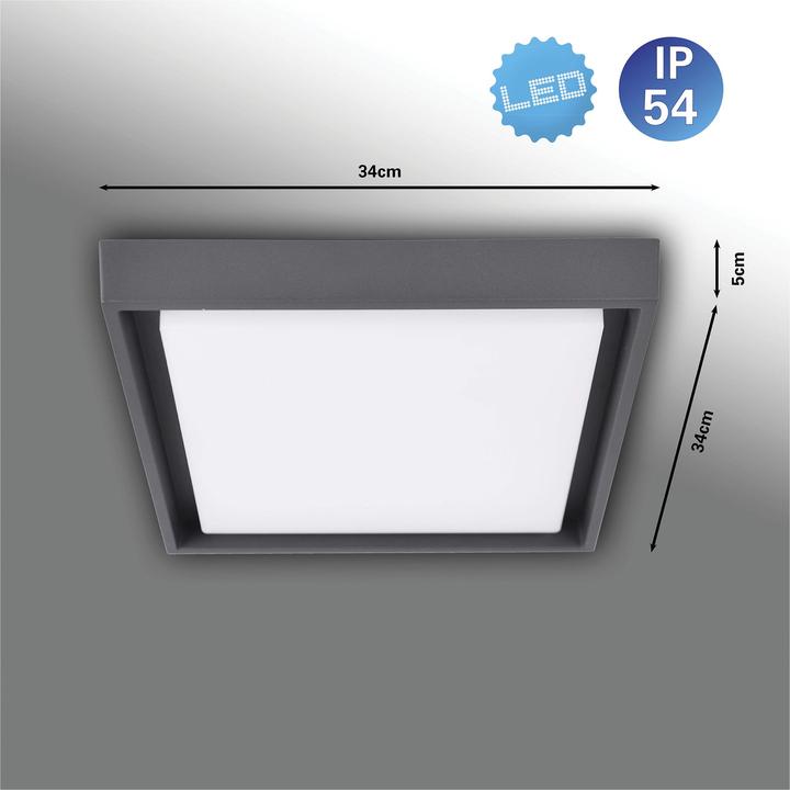 Productafbeelding Näve LED Buitenwandlamp IP54 Mio s:34cm (2500 lm, IP54)