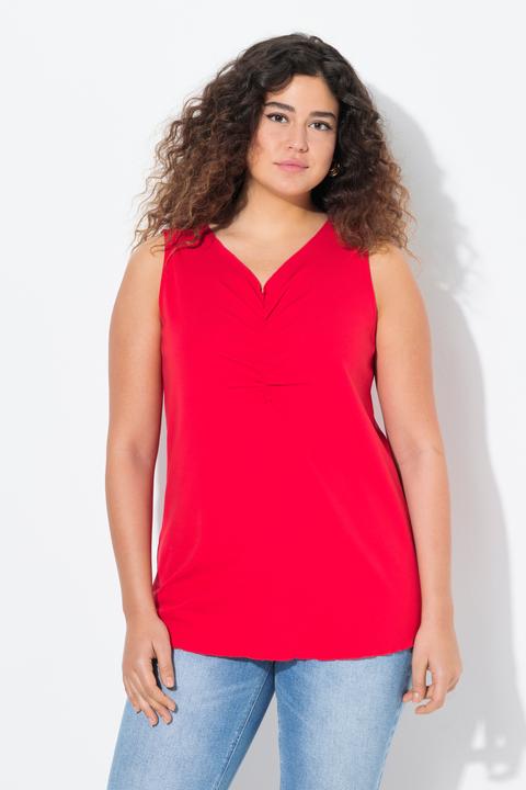 Actual product image Ulla Popken Ribbed Curly Hem Tank (54)