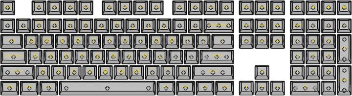 Actual product image Akko ASA Clear Printed Keycap