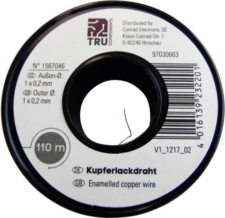 Immagine prodotto Tru Components Filo di rame smaltato (6 m)