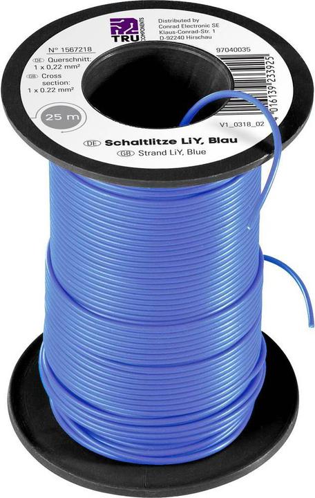 Actual product image Tru Components LiY stranded wire (25 m)